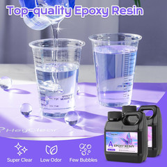 Epoxy Resin Kit with Molds for Beginners -18 Oz Super Clear and Hard Resina Comp
