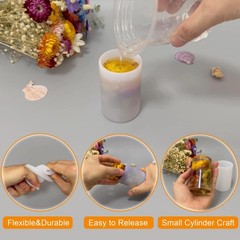 Cylinder Light Resin Mold,LED Silicone Resina Mould with 2 Pcs USB Powered Wo…