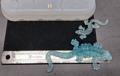 Handmade Two Lizard diamond pendants H mold-MOLD ONLY-