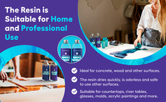 Crystal Clear Epoxy Resin Kit – 32 Oz (with Tools)