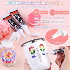 Multicolor 4mm Flatback Resin Rhinestones 12600Pcs with B7000 Glue for Jewelry