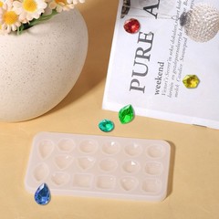 4 Pcs Gemstone Silicone Mold Resin Jewelry Molds Gem Jewelry Casting Mold Small