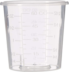 20 2Oz Graduated Cups and 20 Wood Stir Sticks for Mixing Small Batches of Paint,