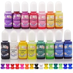 LET’S RESIN Epoxy Resin Dye,15 Color Each 0.35 oz (Pack of 15), Multicolor