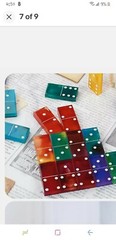 2PCS Silicone Dominoes Mold Resin Epoxy Game Making Craft DIY Mould US Seller
