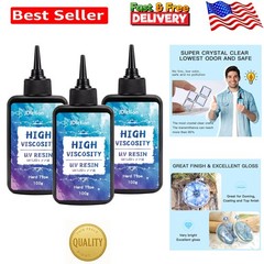 Upgrade Your Crafts: 300g Bubble-Free High Viscosity Resin for Doming & Sealing