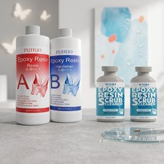 32oz Epoxy Resin Kit with Full Tool Accessories, Matched with 16oz Hand Soap