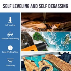 Crystal Clear Epoxy Resin 1 Gallon | Self-Leveling High-Gloss Casting 11