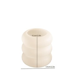 Silicone Candle Resin Molds 3Pk Round Cylinder Wave Spiral Casting Set