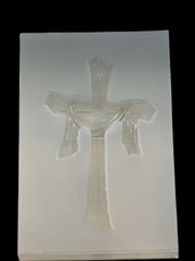 Cross With Draping Silicone Mold For Resin