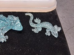 Handmade Two Lizard diamond pendants H mold-MOLD ONLY-