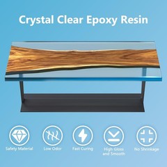 Epoxy Resin-1 Gallon, Crystal Clear Epoxy Resin Kit, No Yellowing No Bubble Art