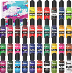 Epoxy Resin Pigment – 36 Color Liquid Translucent Colorant, Highly Concentrated