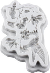 Flower Branch Polymer Clay Molds Hummingbird Silicone Resin Mold for DIY Crafts