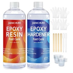 16oz Epoxy Resin Kit – DIY Crafts, Jewelry, and Art with Complete Accessories