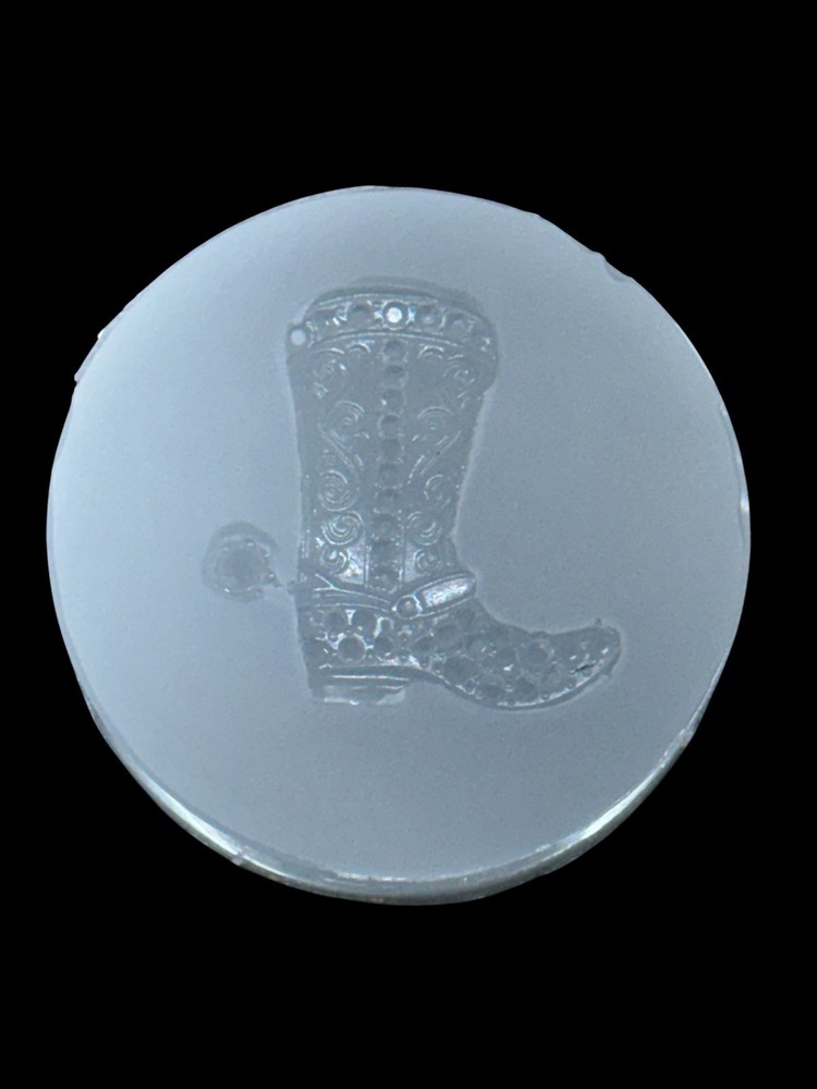 Handmade Crystal Cowgirl Boot Mold For Resin