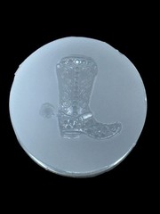 Handmade Crystal Cowgirl Boot Mold For Resin