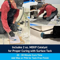 Polyester Structural Repair Putty – Marine Grade Filler for Fiberglass and More