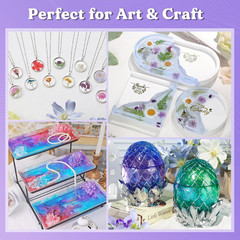 1/2 Gallon Casting Epoxy Resin,Bubble Free & Crystal Clear Epoxy Kit,2 Part Resi