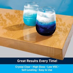 High Gloss Self-Leveling Epoxy Resin Kit – Ideal for Wood, Bar Tops & More