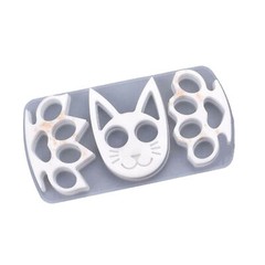 DIY Epoxy Silicone Mold Resin Cat Shape Mould for Jewelry Casting Keychain Tools