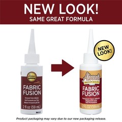 Aleene’s Fabric Fusion Glue, Permanent Adhesive, NoSew Fabric Glue for Clothes