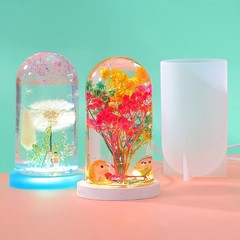 3 Pcs Large Spherical Cylinder Light Resin Silicone Mold Lamp multicolor