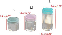 Miniature Jar Mold, Mini 3D Jar with Lid Silicone Resin Molds, Small Cylinder Bo