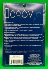 Blue Moon Studio UV Resin Craft Gold Simple Shapes Fillable Metal Charm Set