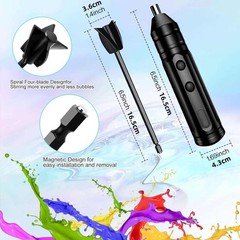 Epoxy Resin Mixer Rechargeable Powerful Slow Motor Electric Stirrer Accessories