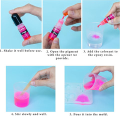 Epoxy Resin Pigment – 36 Color Liquid Translucent Colorant, Highly Concentrated