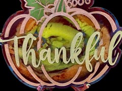 Pumpkin “Thankful” Plaque Mold For Resin