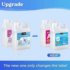 Silicone Mold Making Kit Liquid Silicone Rubber 140oz/1 Gallon Translucent Cl…