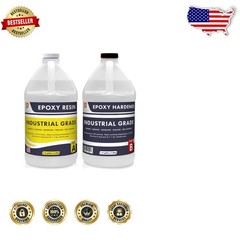 Industrial Grade Epoxy 1 Gal | Clear Gloss, Water/Scratch Proof, DIY Projects