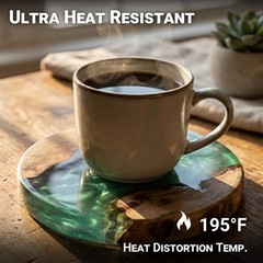 Heat Resistant Epoxy Resin High Temp Coating for Countertops Crafts Tumblers