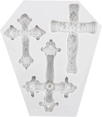 Cross Polymer Clay Mold Jesus Cross Silicone Molds for DIY Crafts Epoxy Resin Ca