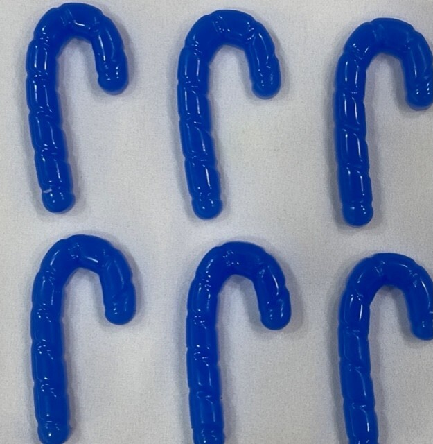 6 Candy Cane Silicone Inlays For Resin