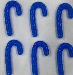 6 Candy Cane Silicone Inlays For Resin