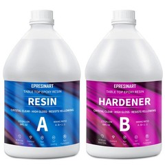 Epoxy Resin 1 Gallon Kit, Crystal Clear Epoxy Resin High Gloss, Easy Mix 1:1 …