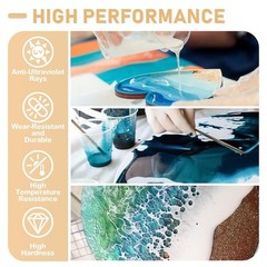 Clear Epoxy Resin Kit 72oz – Bubble-Free, UV Resistant
