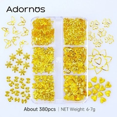 550Pcs/Box Metallic Butterfly Epoxy Accessories Stars Moon Resin Mold Silicone F