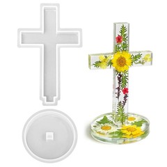 Cross Silicone Mold 5 Inch Resin Epoxy Craft Casting Mold