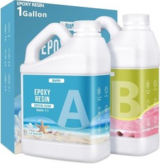 Epoxy Resin-1 Gallon, Crystal Clear Epoxy Resin Kit, No Yellowing No Bubble Art