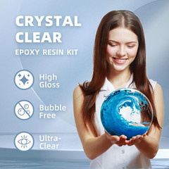 Kit de Resina Transparente de 68 oz sin Burbujas y sin Amarilleo Resina Epoxi