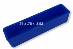 USA SELLER – BLUE Pen blank Mold SINGLE CAST FOR PEN BLANK RESIN CASTING