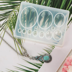10 Cavities Cabochon Gems Silicone Mold Oval Resin Jewelry Molds Resin Casting M