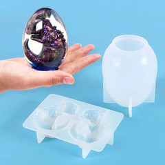 1Set 3D Dragon Egg Silicone Resin Mold DIY Craft Mould Home Decor – NEW