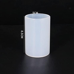 2Pcs 60Mm+50Mm Silicone Cylinder Resin Epoxy Casting Mould Jewelry Hand Making M