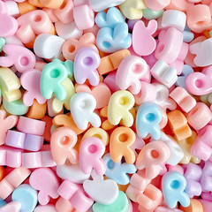 New20Pcs Mini Letters Mixed Resin Accessories ABCD English Letter Decals DIY Cre