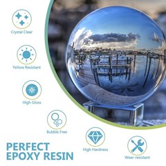 Epoxy Resin-1 Gallon, Crystal Clear Epoxy Resin Kit, No Yellowing No Bubble Art